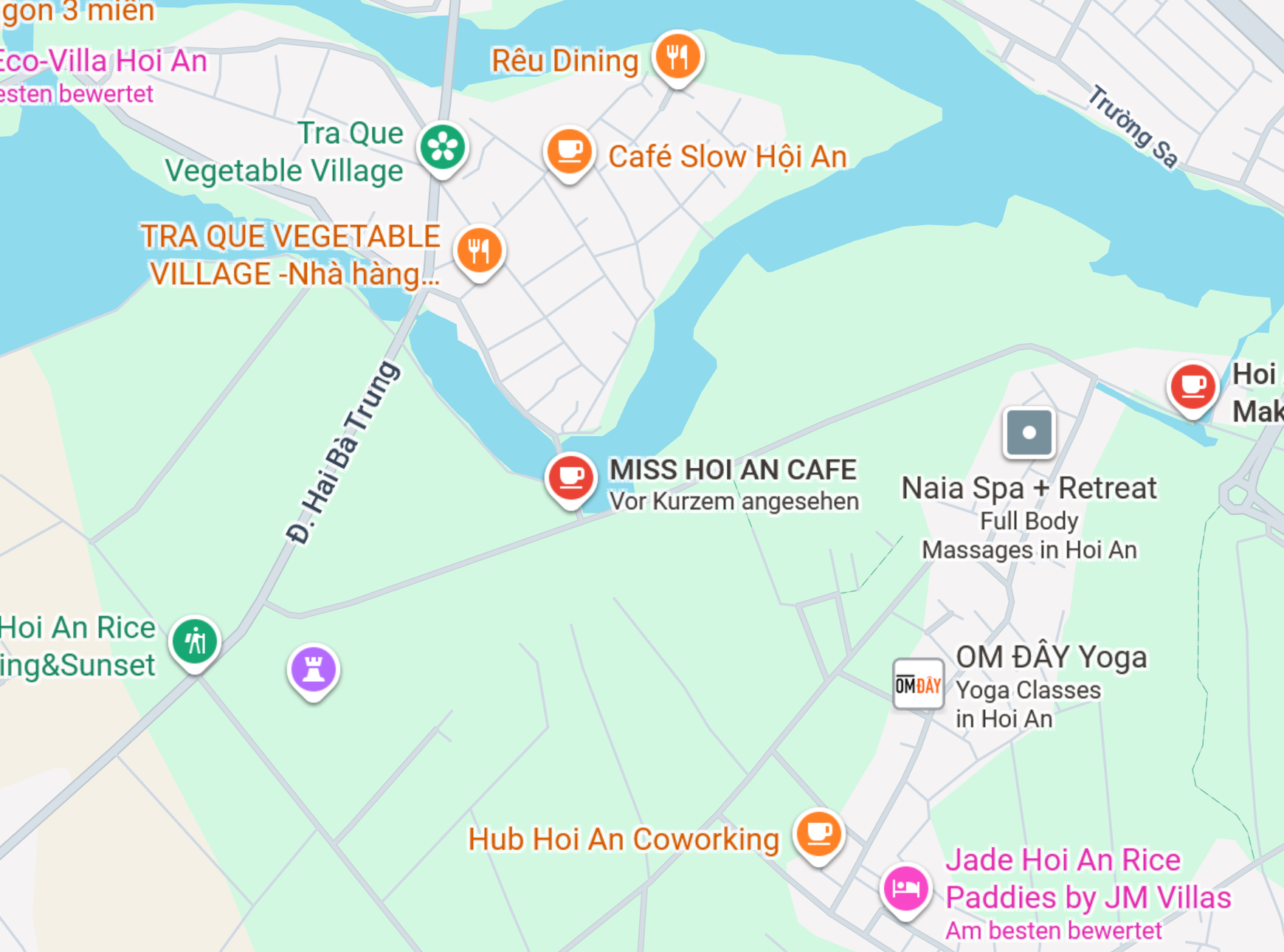 Miss Hoi An Café ricefield an bang beach