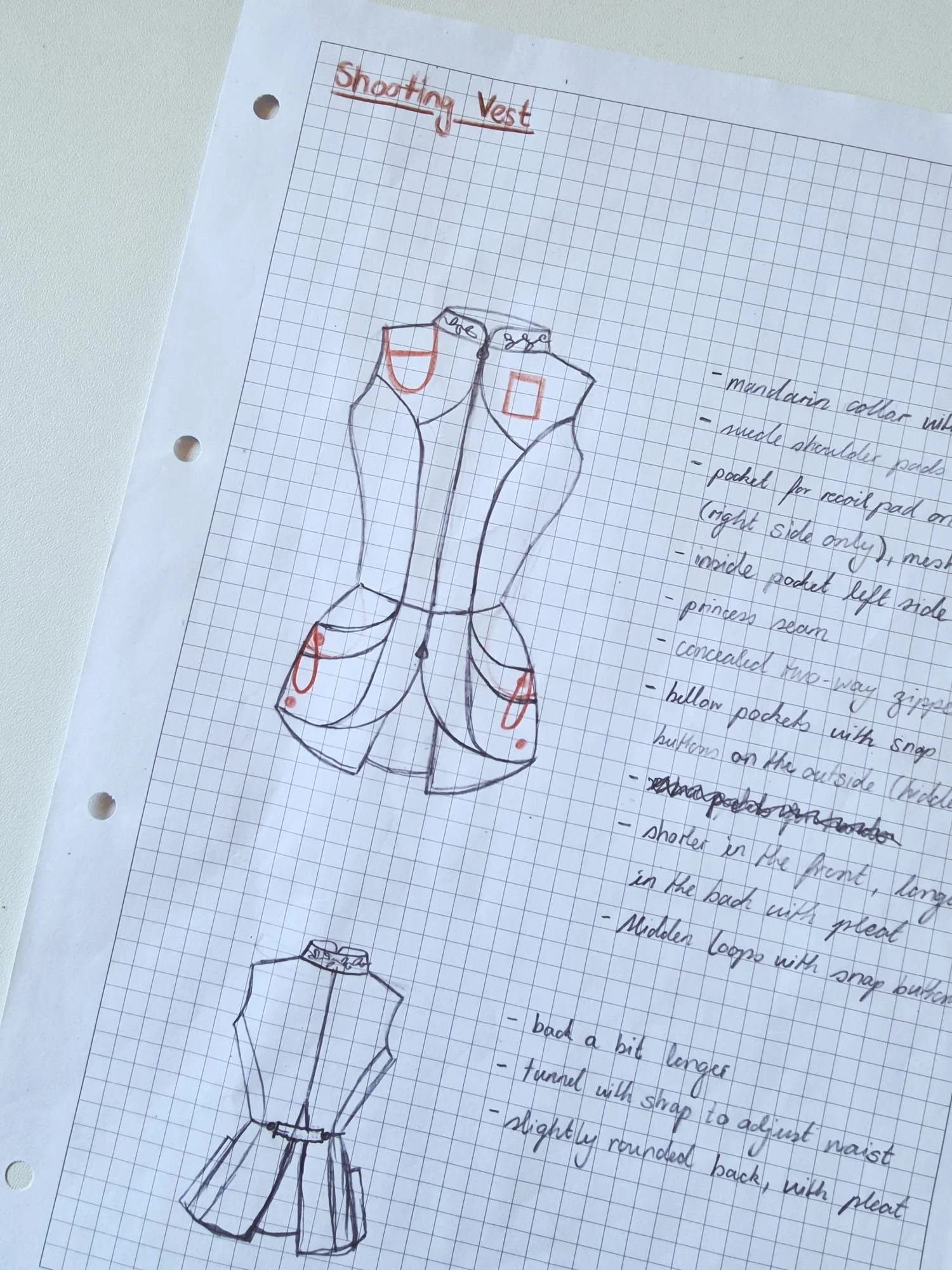 sketch shooting vest waistcoat tailor bespoken vietnam hoi an