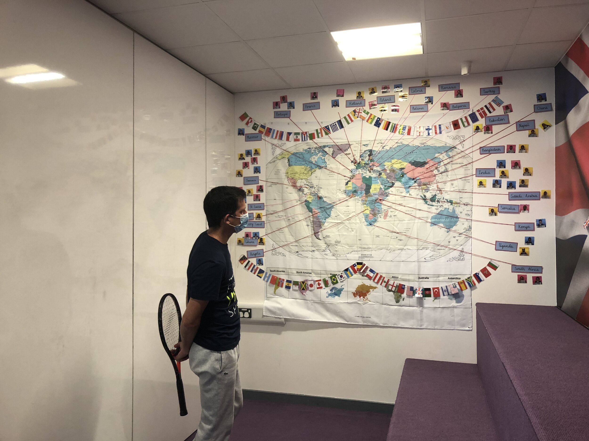 Your donation will support community tennis and table tennis programmes in London Boroughs.&nbsp;Our event in Croydon on June 09 was such a success. Above you see Tim Henman studying a map showing the diversity and need in the  population in some London Boroughs.&nbsp;
