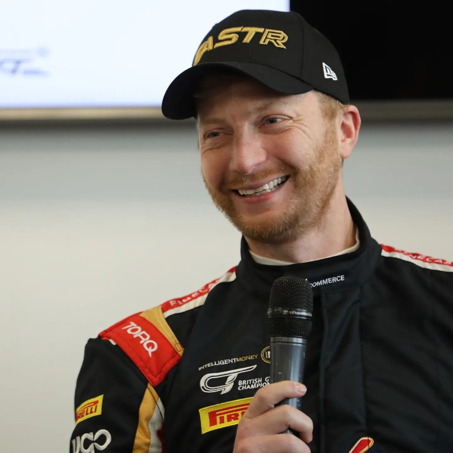 All smiles with @jnrjnr and all set for the @british_gt opener next weekend at Oulton Park. 

We hope to see you there. Swing by the @thelionsbarbers pop up to get a haircut, race our sim and buy some merch! 

#britishgt #mclaren #racer #f1 #racer #g