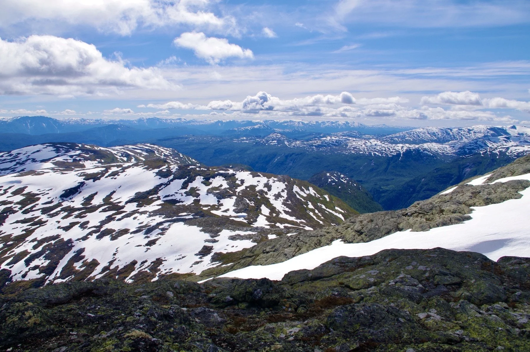 Utsikt fra Skogafjellet 1589 moh.