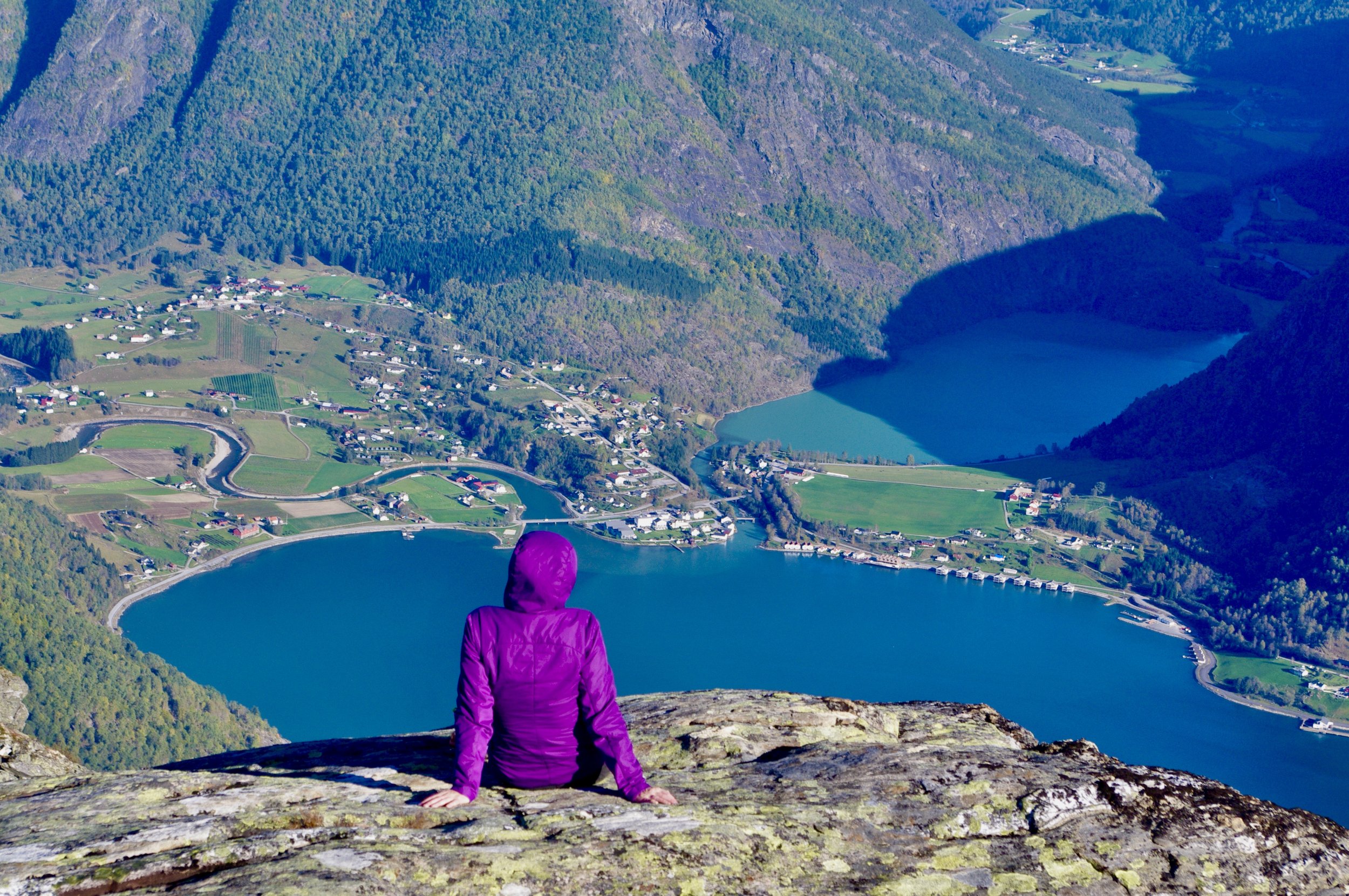 Magisk utsikt fra Fjøsnanosi mot Skjolden