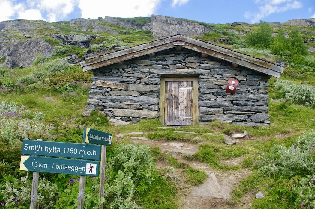 Smithhytta på Lomseggi 1150 moh.