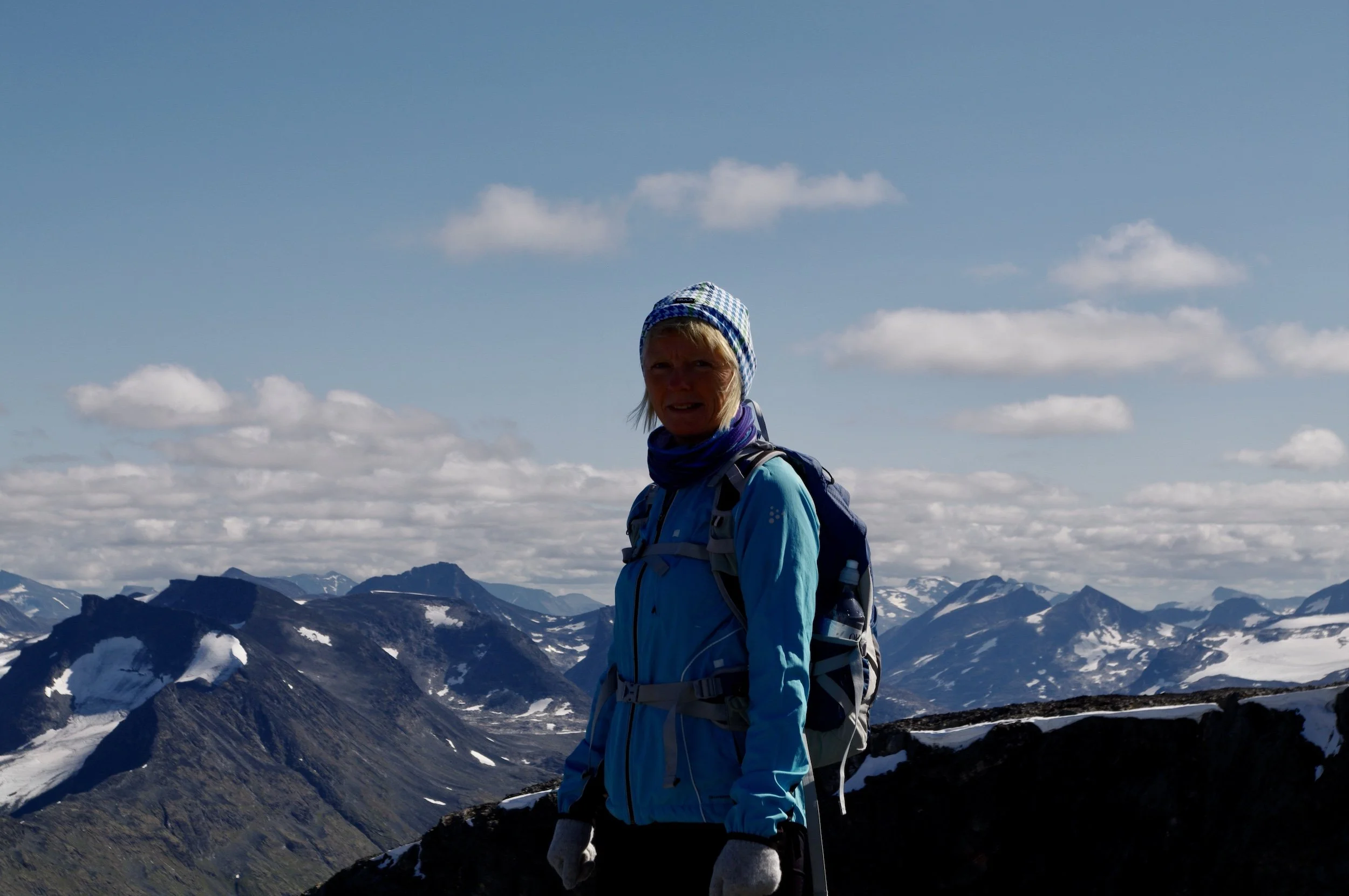 Fantastisk utsikt fra tinden Loftet 2170 moh.
