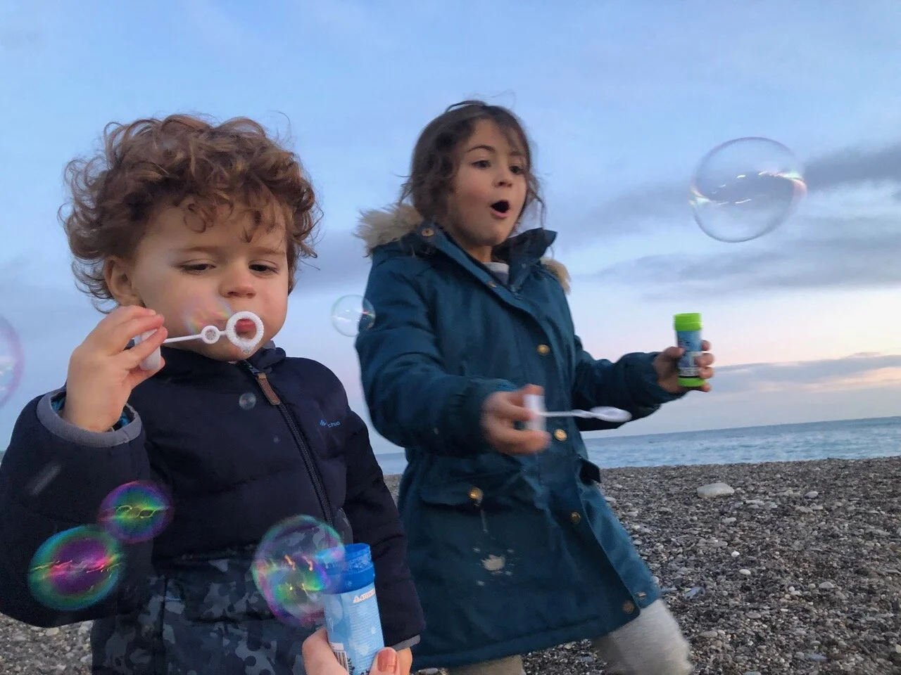 Beach fun and Bubbles