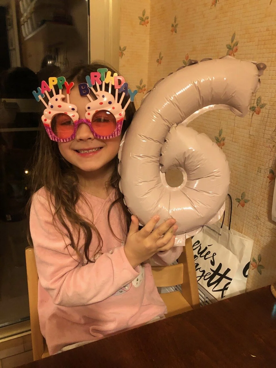 I present to you the 6 year-old who now can tell people how old she is on TWO hands.