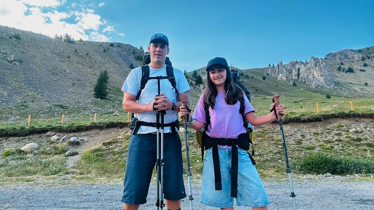 Daphné’s hike (with her Papa)