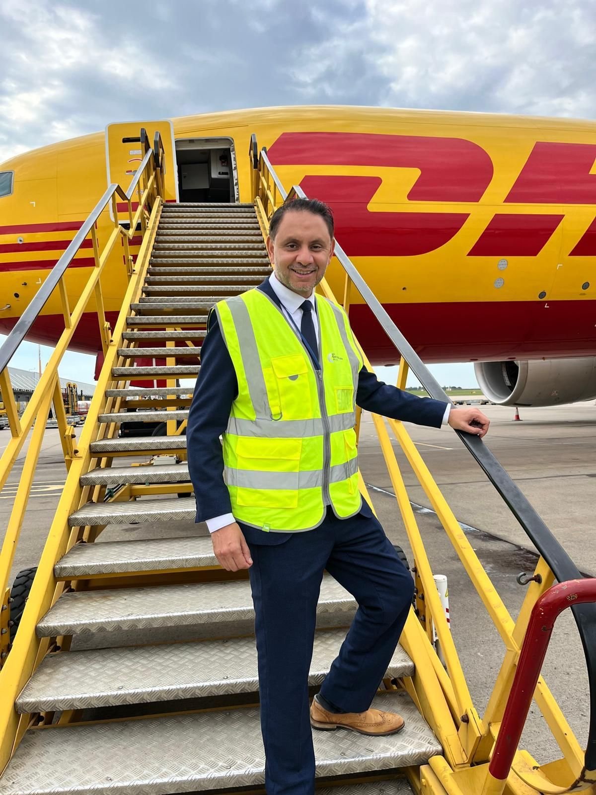 Shockat Adam MP visits East Midlands Airport 