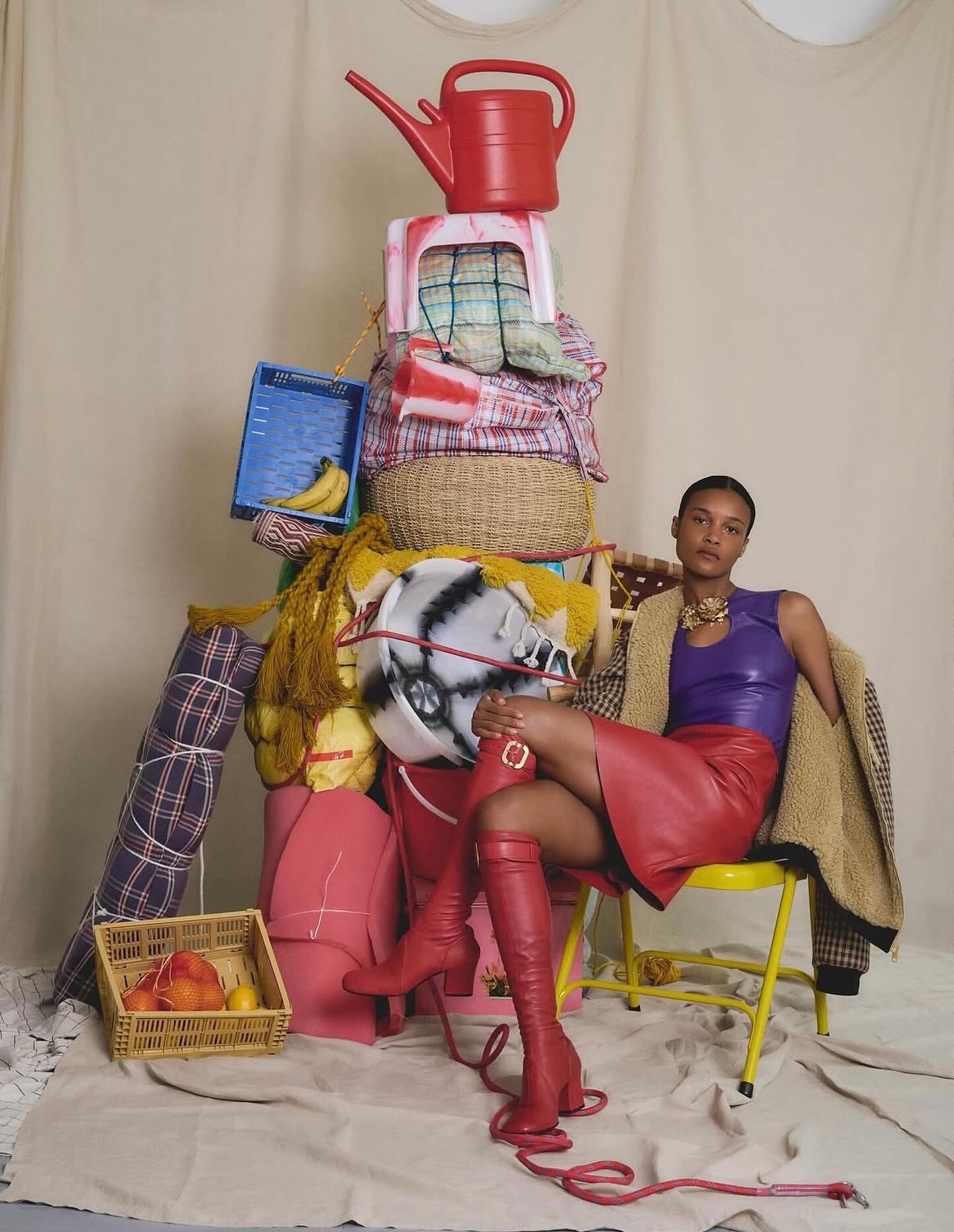 @amaguihard shot by @tiffanymumford for @mojeh_magazine 

@hannahbeckstylist 
@katesellerscreative 
@cazwren 
@emmasmallhairandmakeup 
@stellacreativeartists 
@nextlondon 
@closerpost 
@miumiu