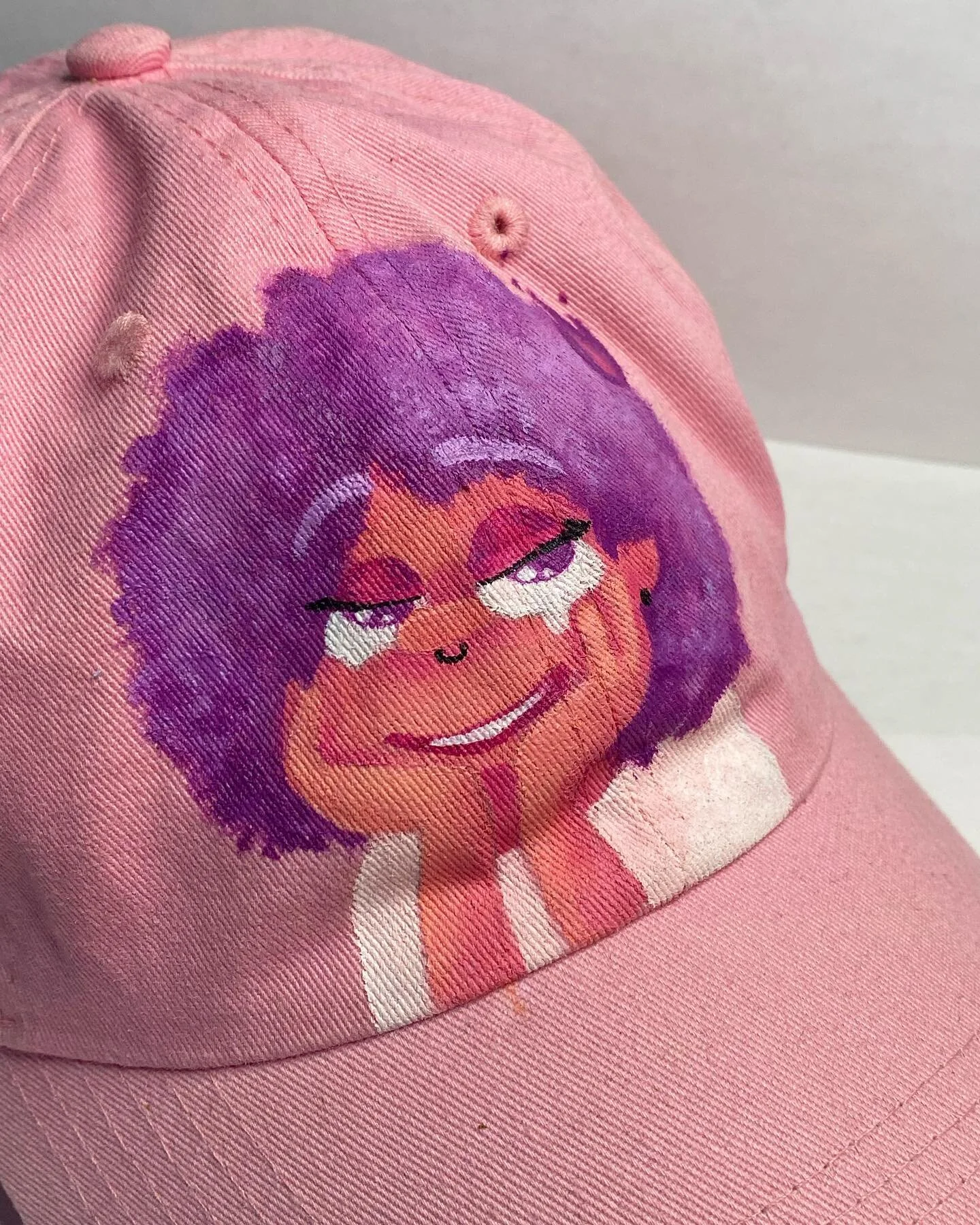 always trying new things ✨ custom-painted hats coming soon DM for more info