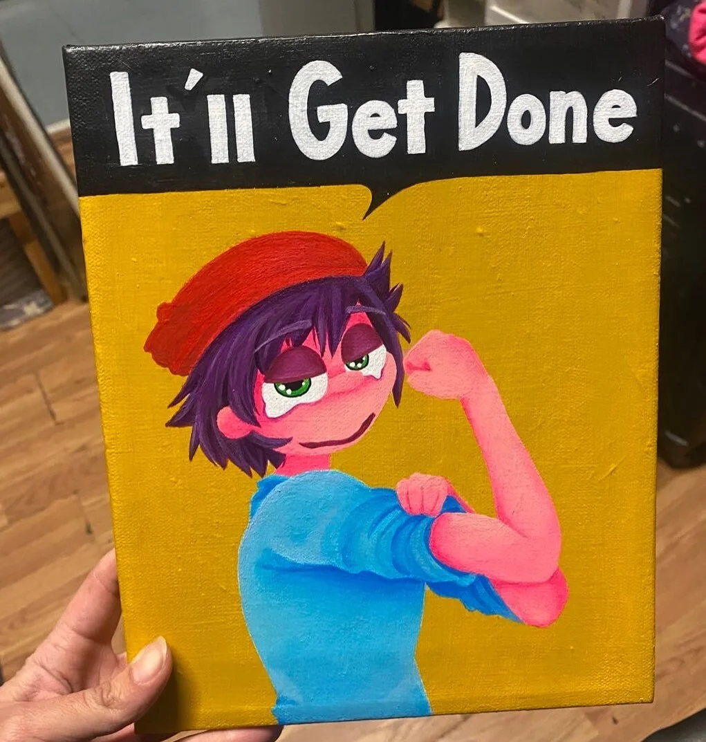 One way or another&hellip; 💪🏽 
&ldquo;IT&rsquo;LL GET DONE&rdquo; stickers and prints coming soon (having a hard time getting good photographs for print). 🥲 Check out my stories for updates on the newest (and biggest!) piece ❤️