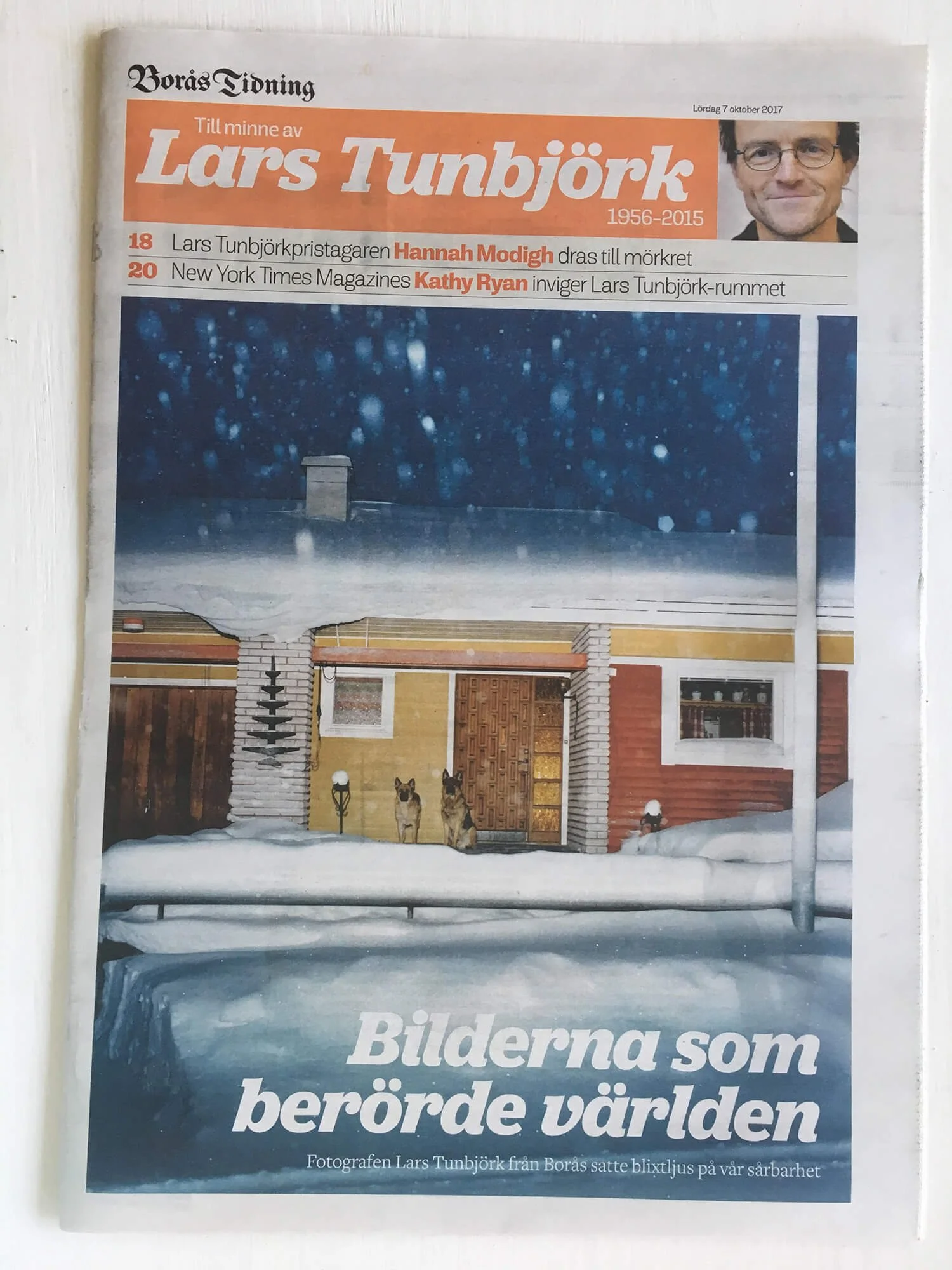 Borås Tidning ger ut 28-sidig bilaga om Lars Tunbjörk