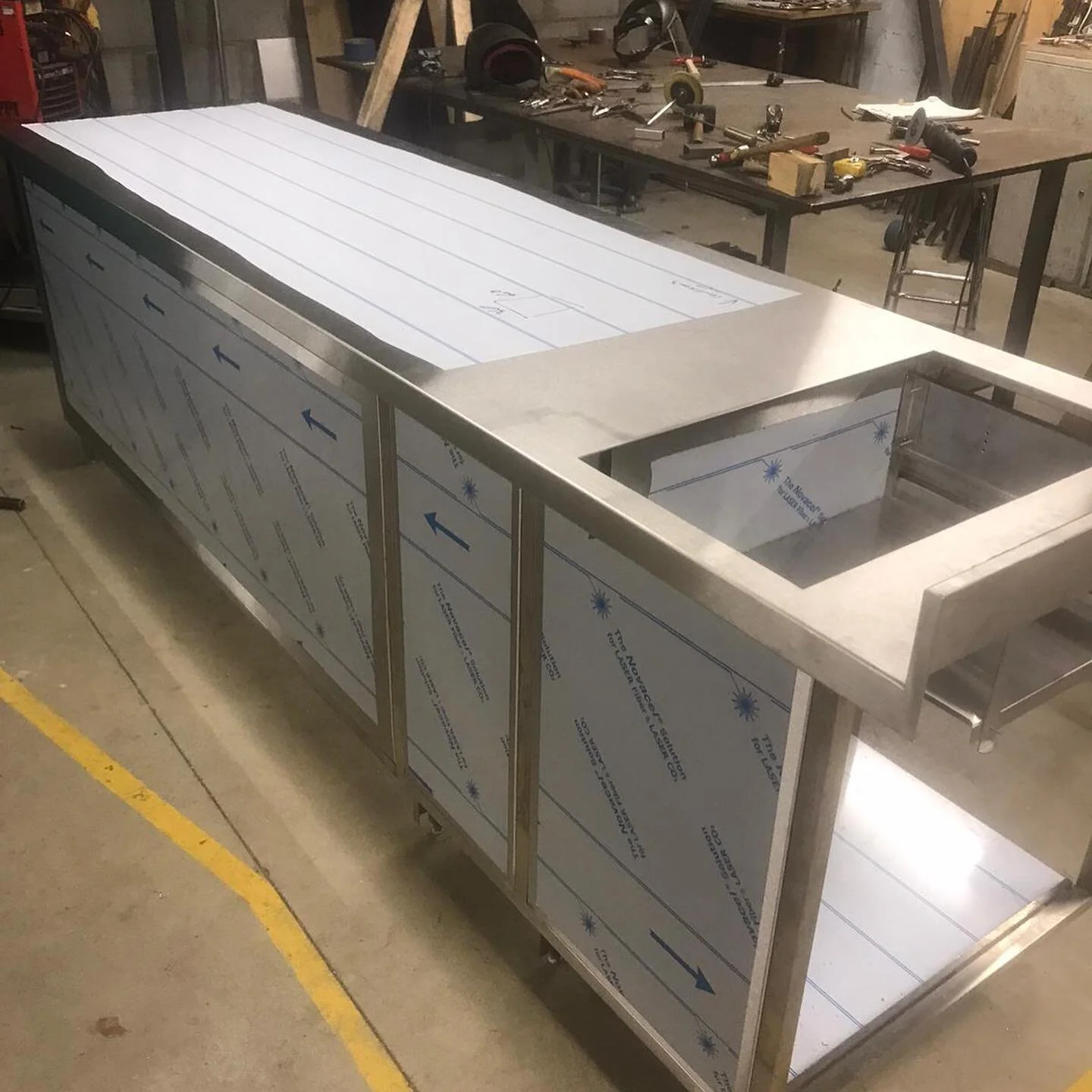 Custom stainless steel fabrication by CCE#London 
On time on budget Chef ..