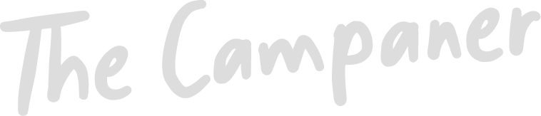 Text reading 'The Camper' in stylized font.