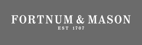Gray background with white text reading "FORTNUM & MASON EST 1707".