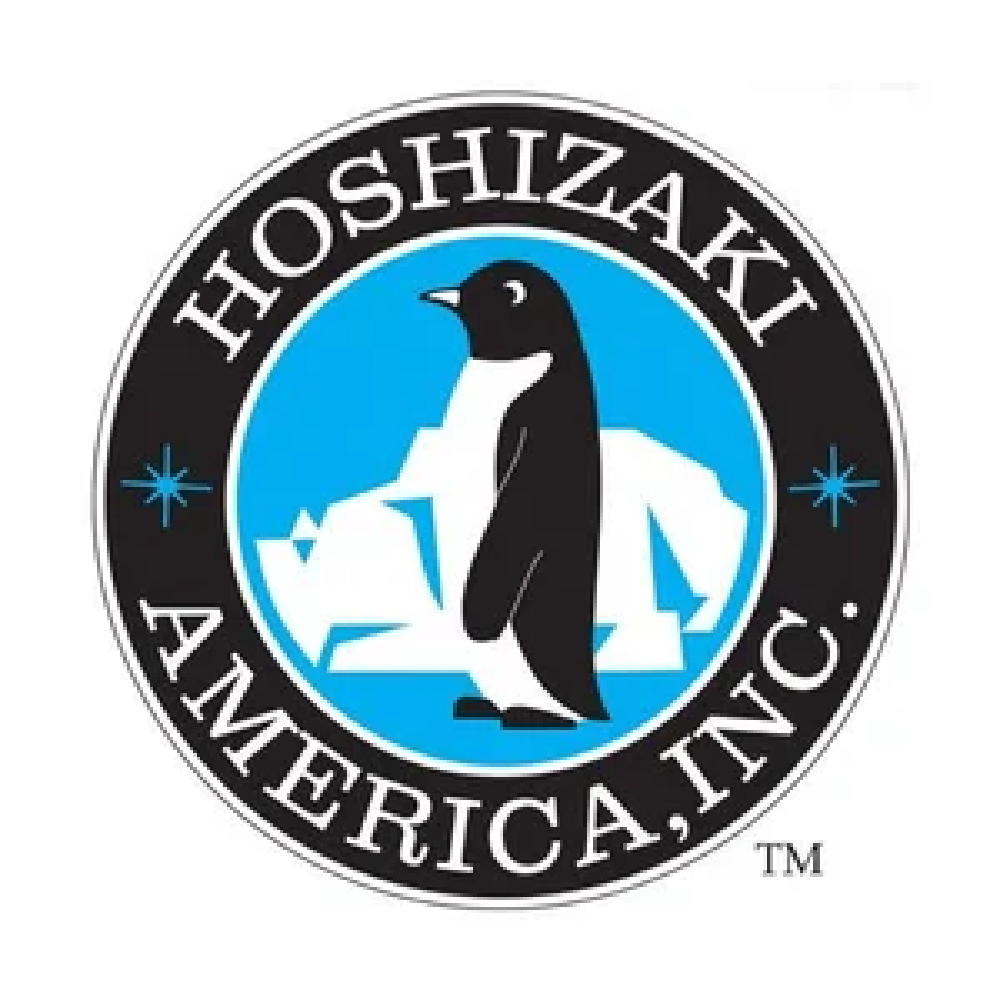 Logo of the NOAA Fisheries with a penguin and icy landscape in the background