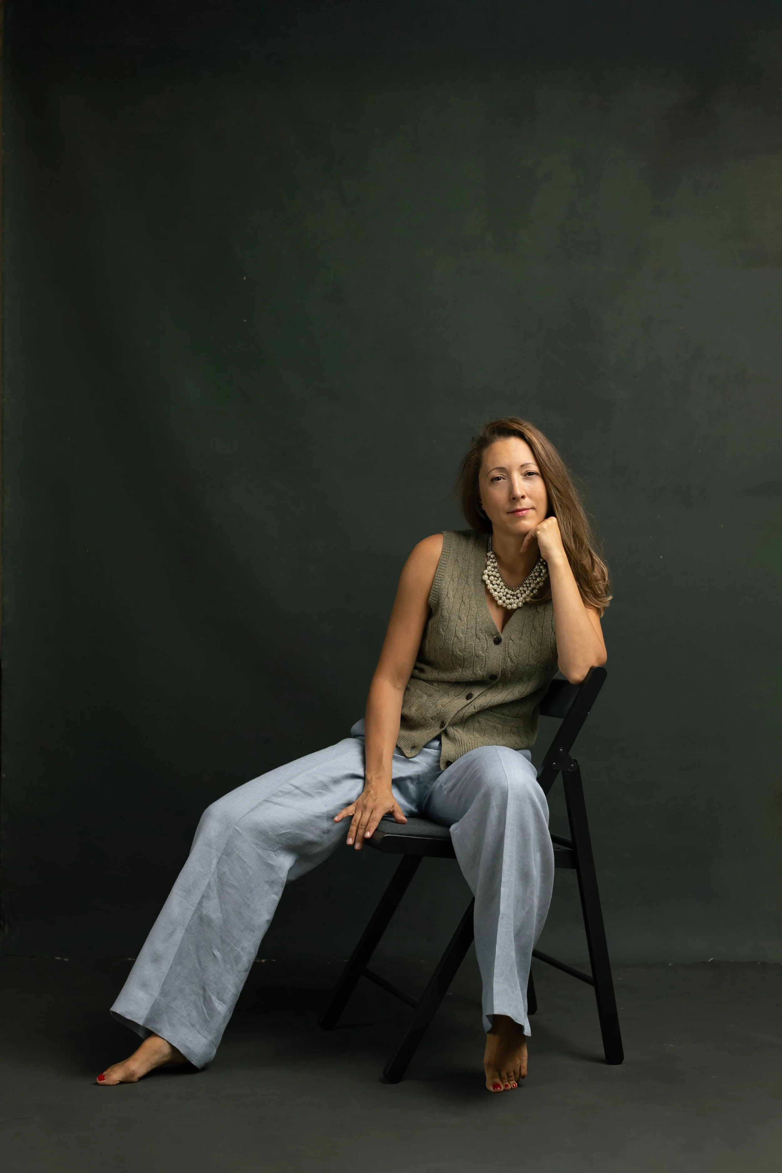 Business Photoshoot in Germany on a Dark Canvas Backdrop