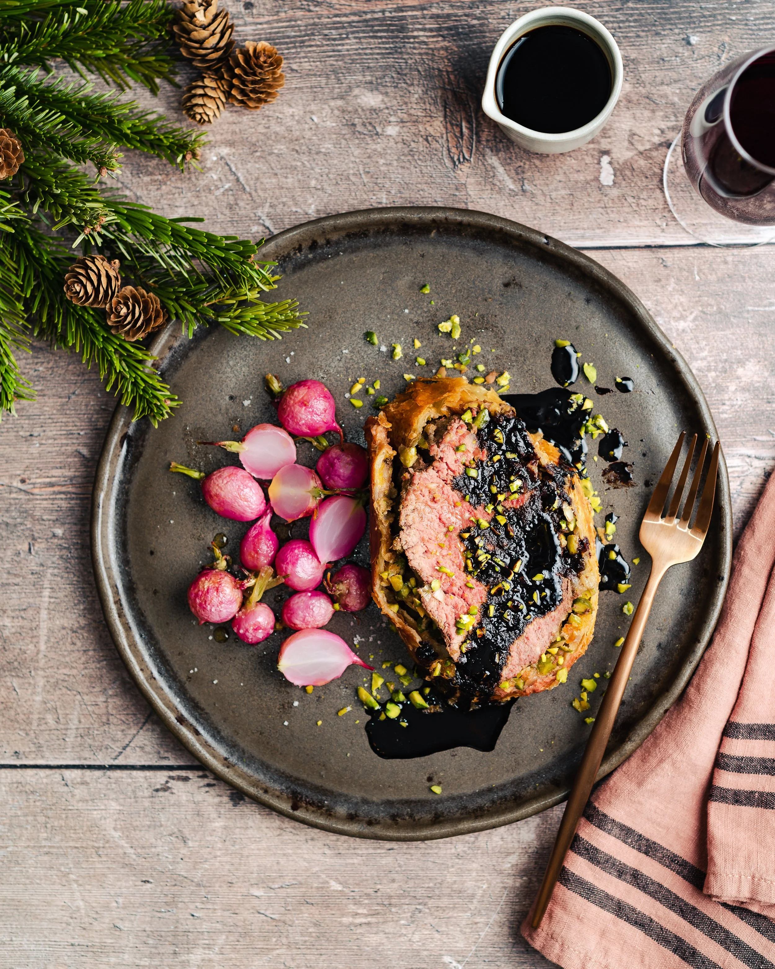 Boeuf façon Wellington aux pistaches