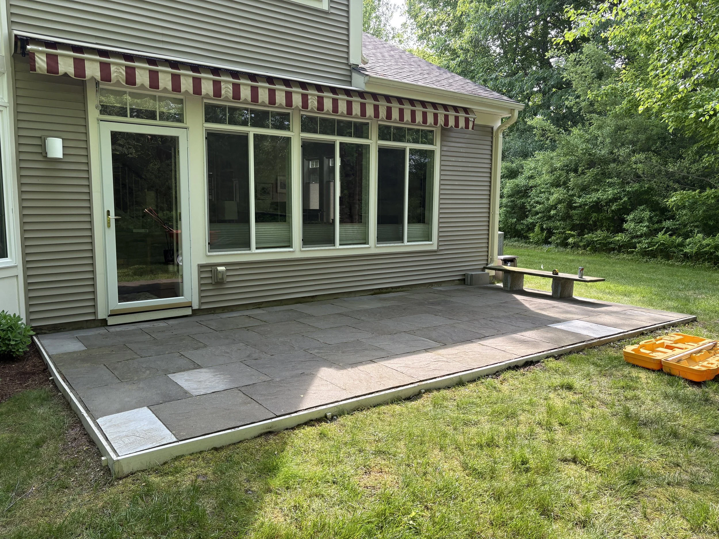 custom patio built in vermont
