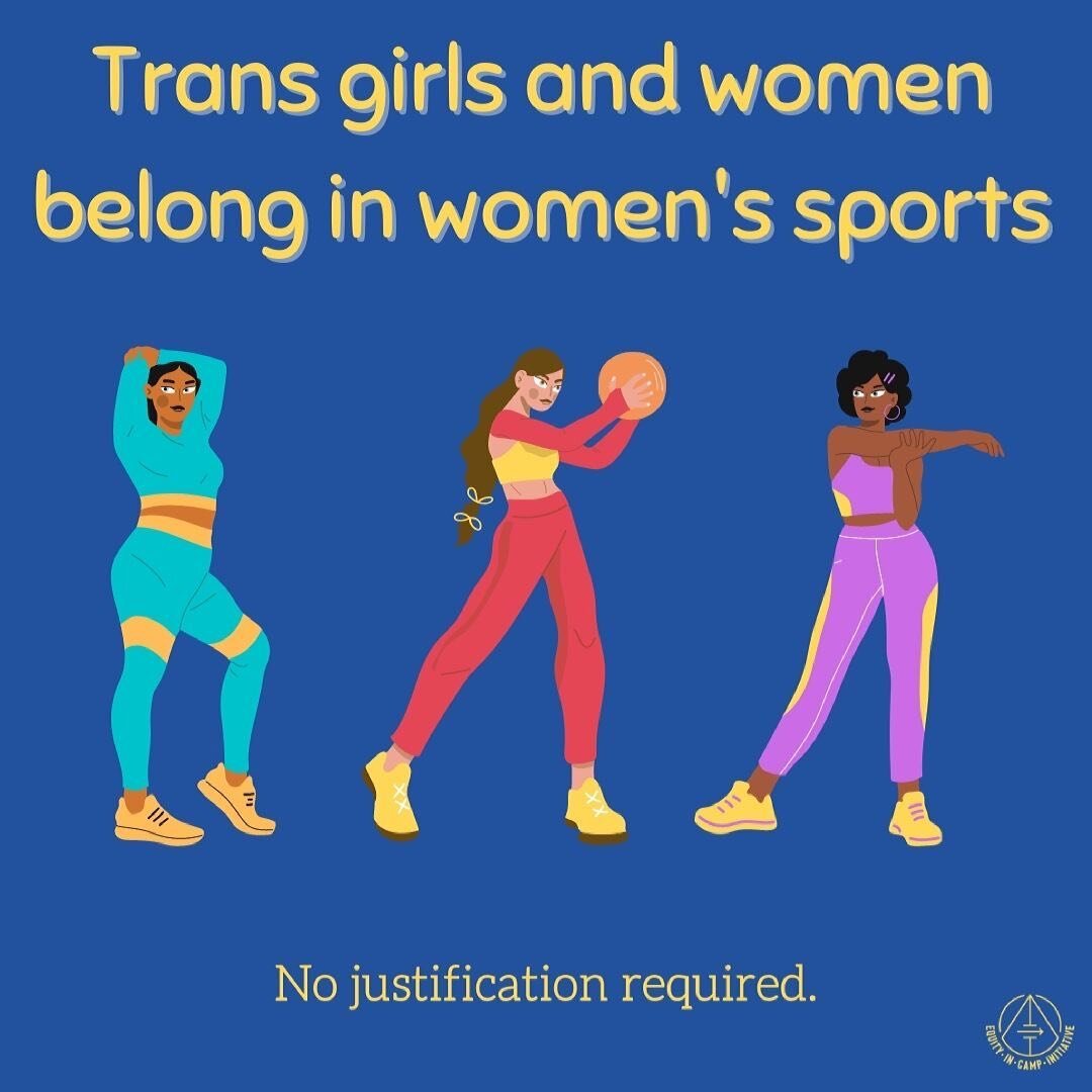 As athletes, we&rsquo;re extremely concerned with how people and **STATE GOVERNMENTS** have been real quick to jump to exclude trans girls and women from women&rsquo;s sports when the issue at hand is not trans women and girls (the issue is NEVER tra