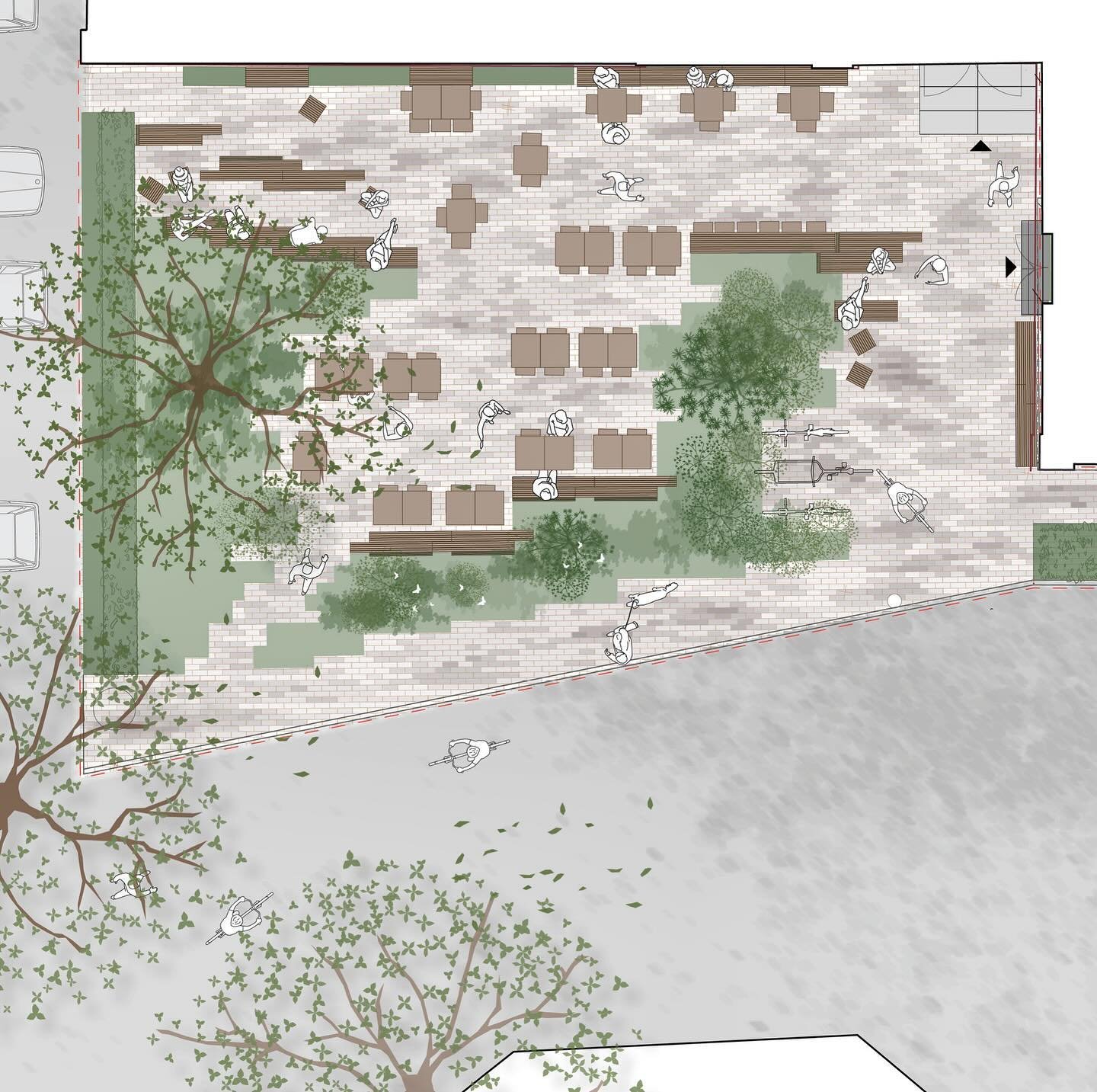 Illustrasjonsplan av Drammensveien 130

#plandrawing #landscapeplan #cityplanning #urbandevelopment #landscapeurbanism