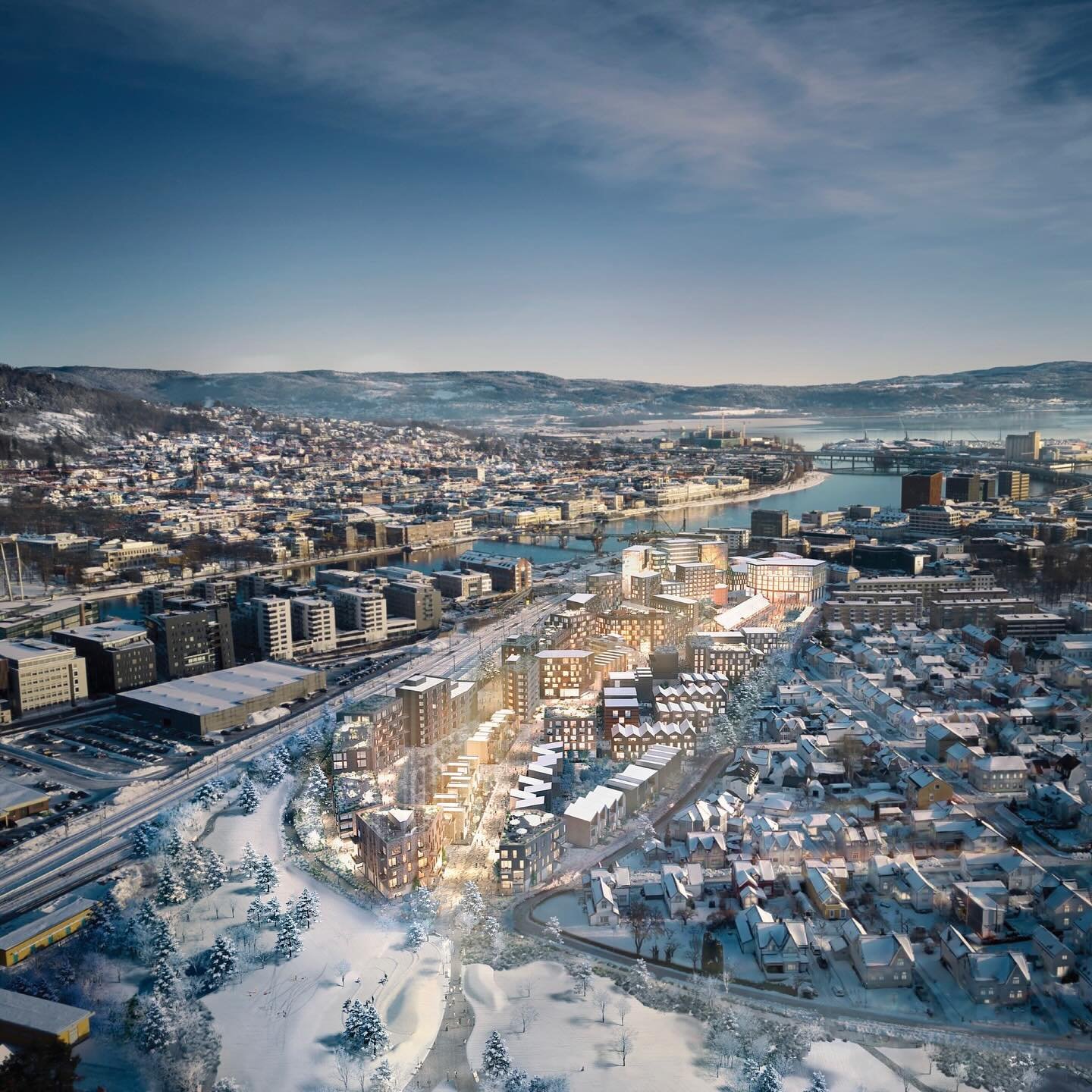 Spennende utvikling skjer i Drammen! 

Et byutviklingsprosjekt skal gi nytt liv til Godsl&oslash;kka i Drammen sentrum. M&aring;let er &aring; skape gode rom for b&aring;de nabolaget og resten av byen, med b&aring;de bolig og n&aelig;ring som knyttes