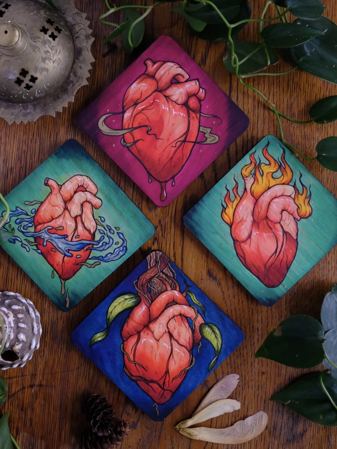 Elemental Heart Painting Set