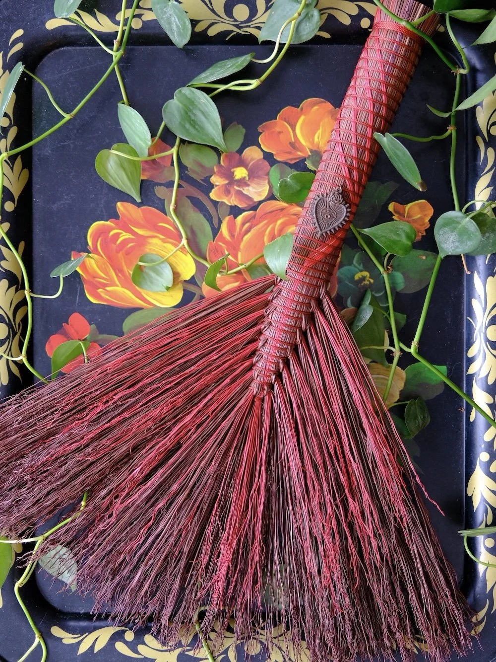 Chocolate Cherry Valentine Braided Hawk Tail