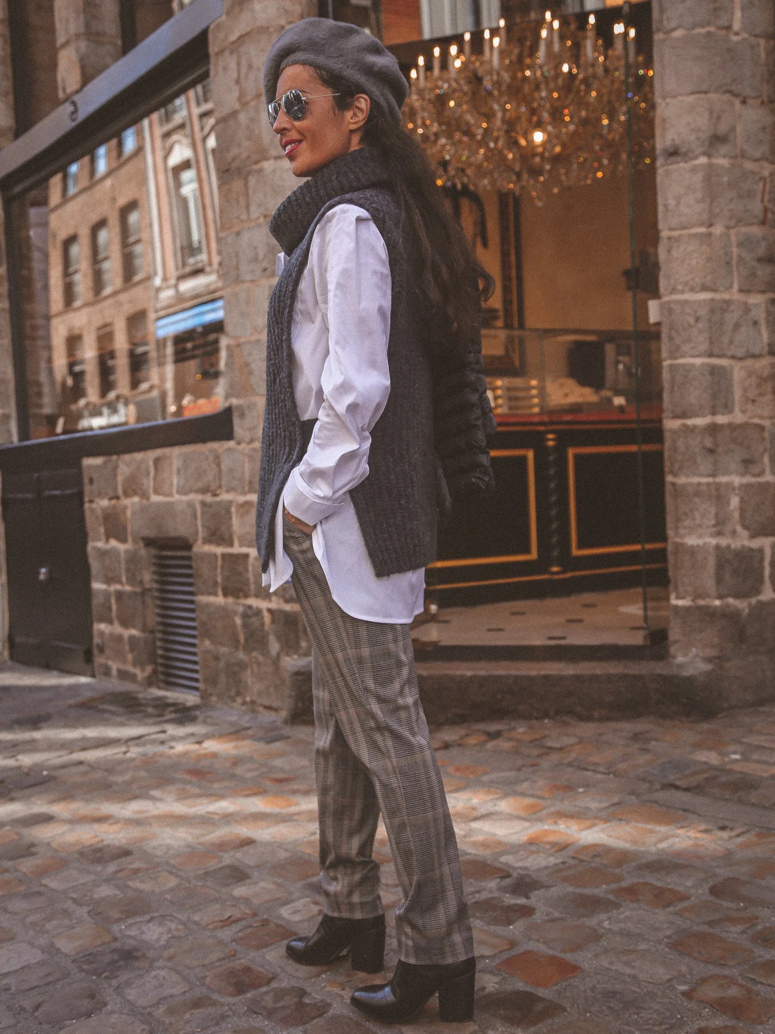 Pantalon ecossais taille elastiquée BETTY BARCLAY - odonata 1A.jpg