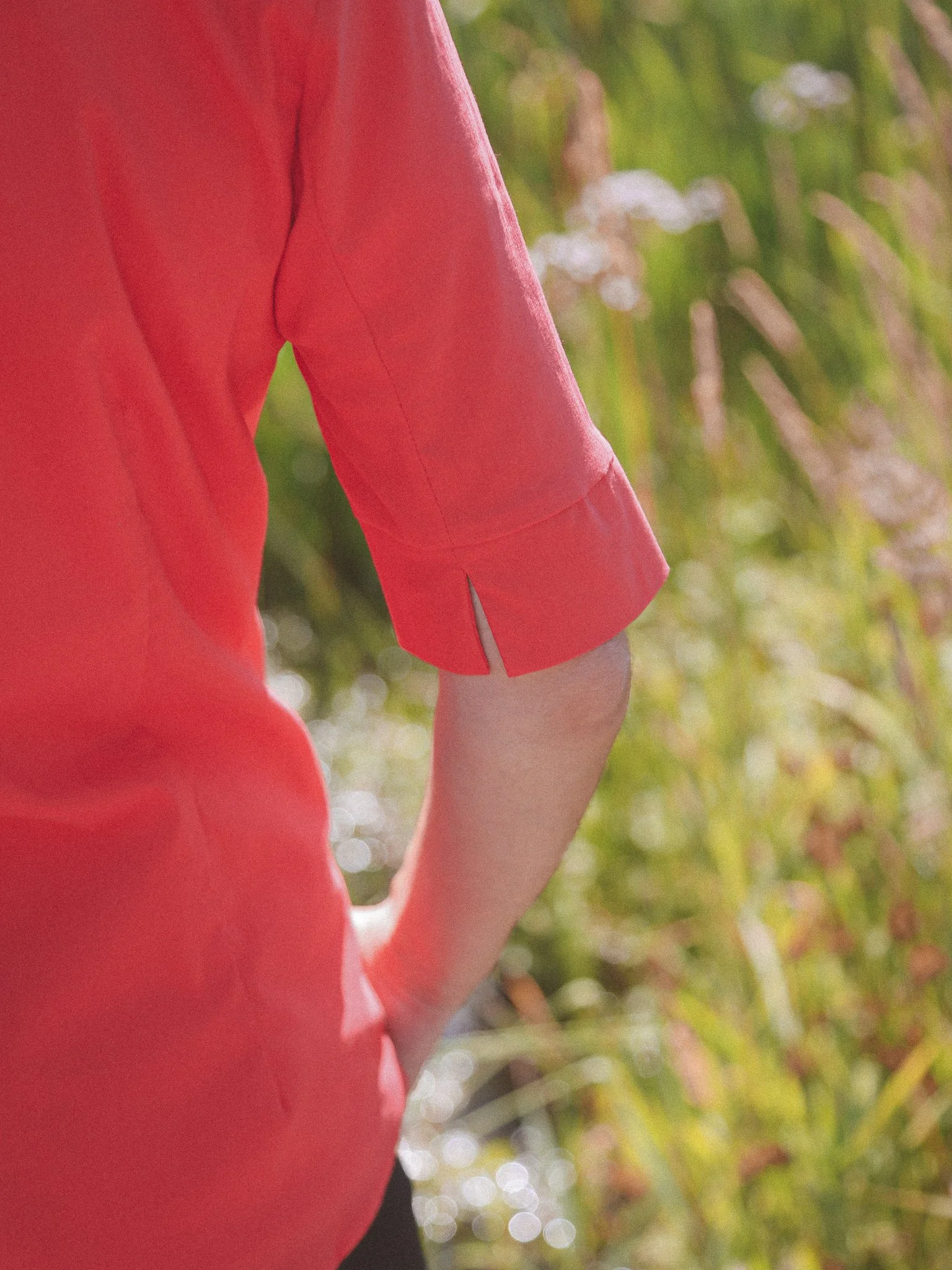 chemisier en coton stretch rouge MORE&MORE - odonata 1D.jpg