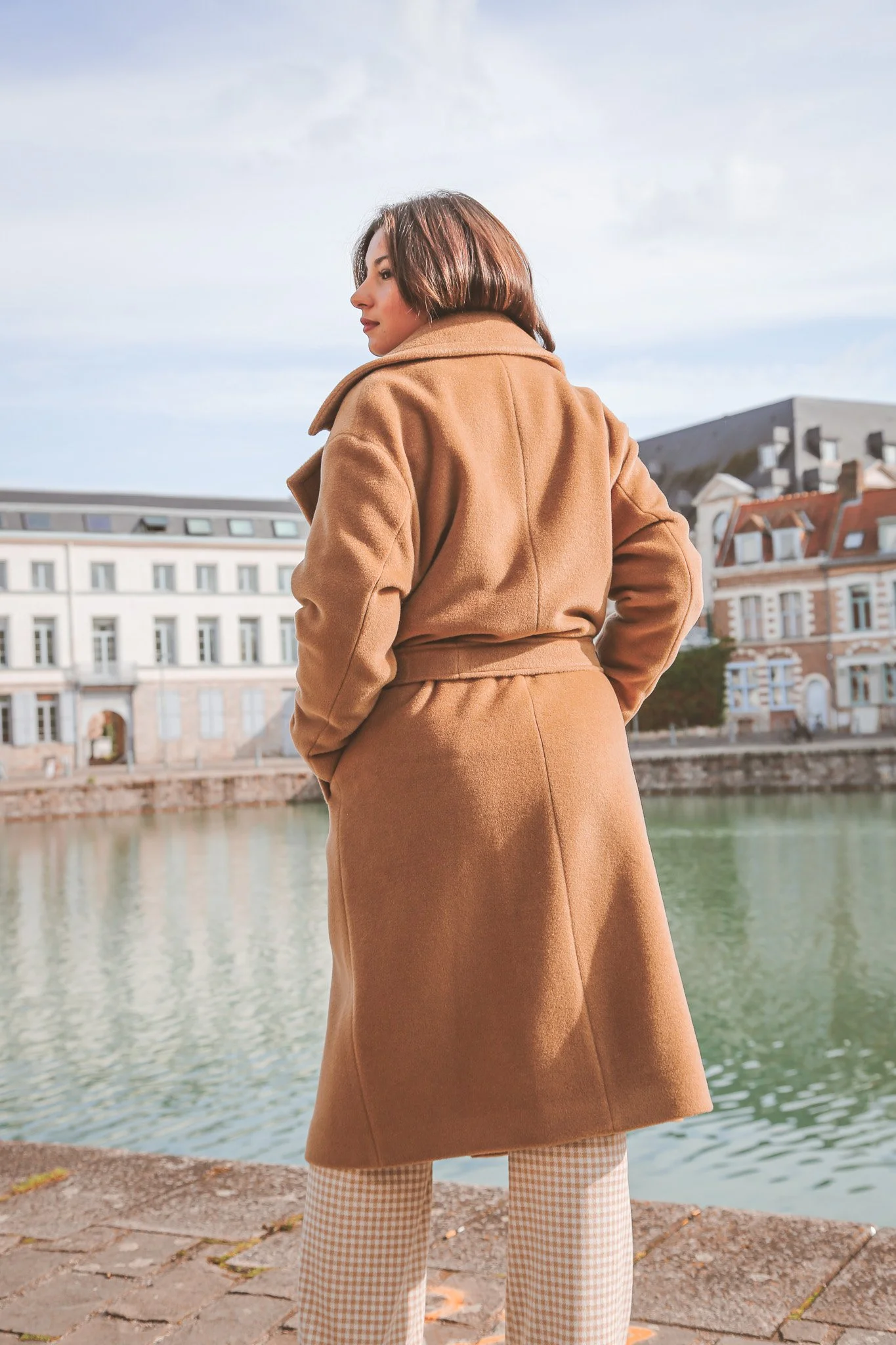 Manteau Laine Cachemire Manteau Cachemire Camel Femme Manteau