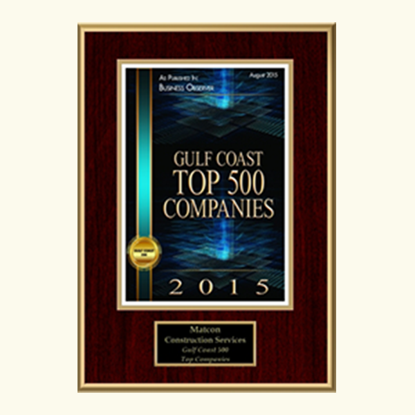 Business Observer Gulf Coast 500 Top Companies 2015