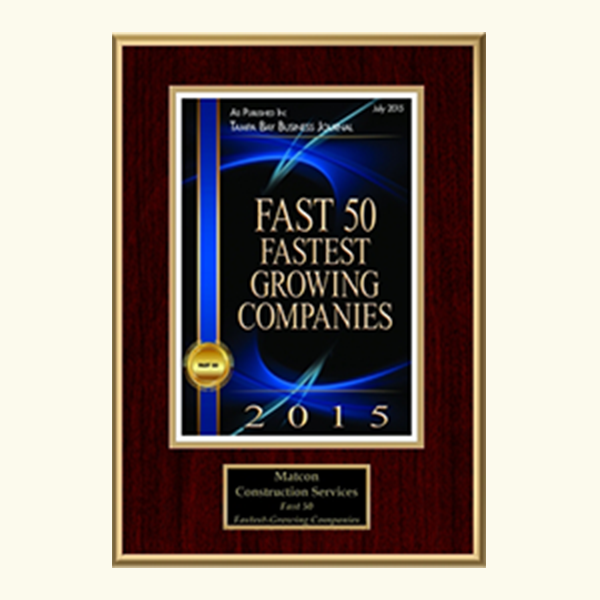 TBBJ FAST 50 fastest Growing Companies 2015