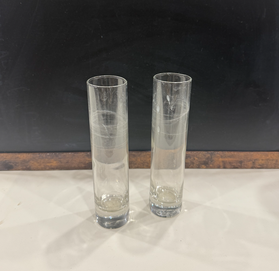 Narrow Clear Bud Vases | Qty: 4