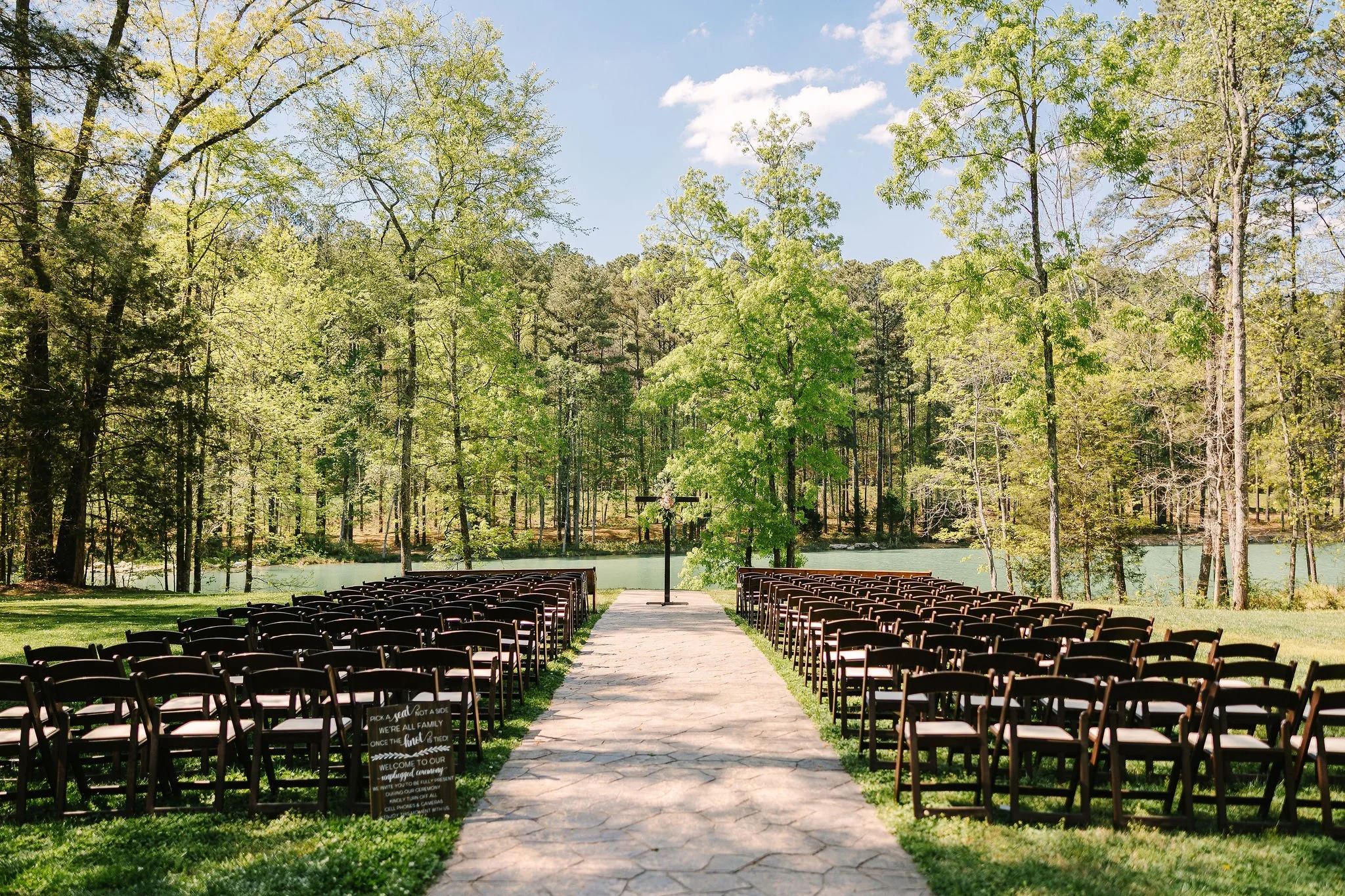 Outdoor wedding venue