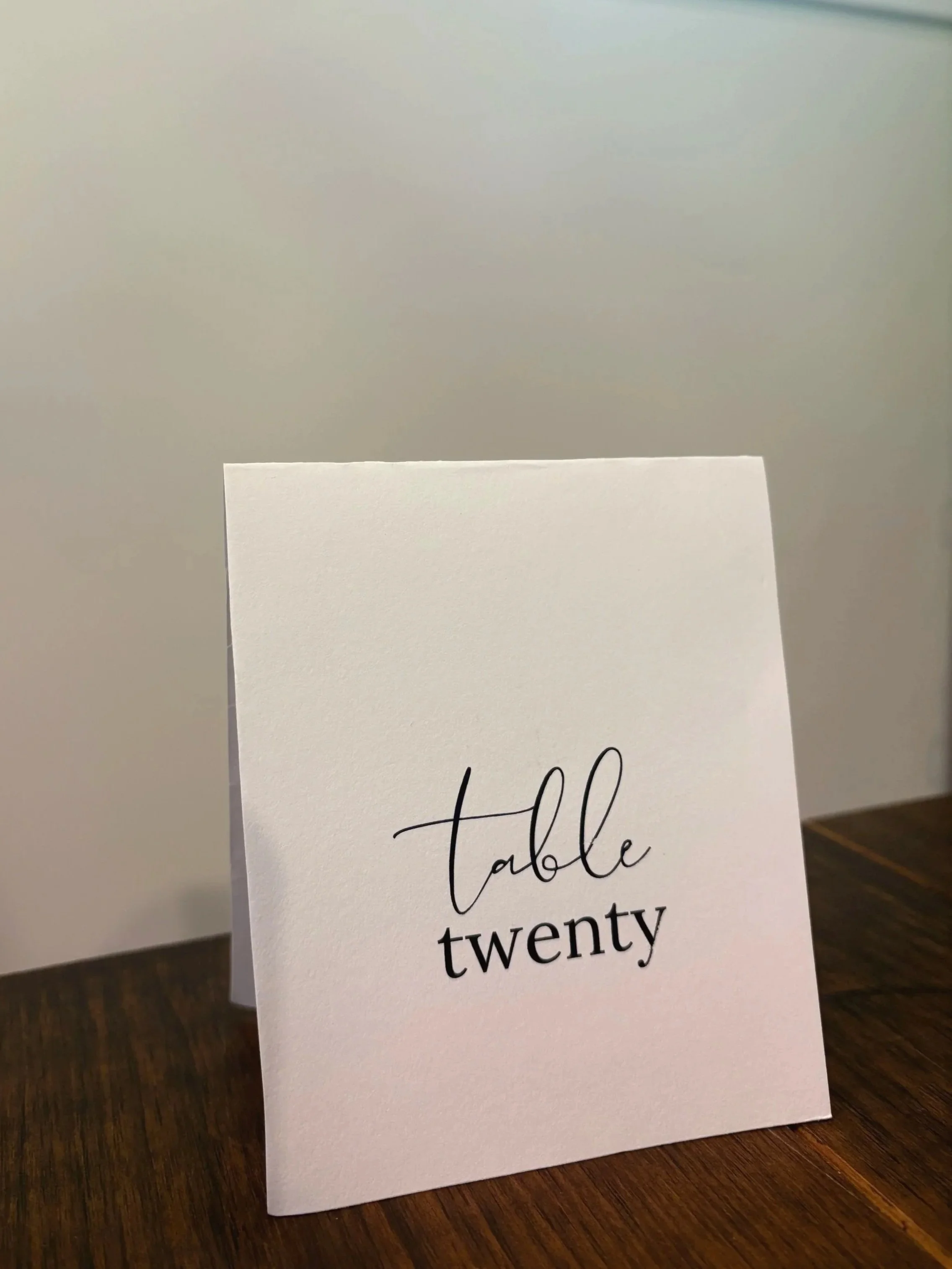 Folded Table Numbers | Qty: 20