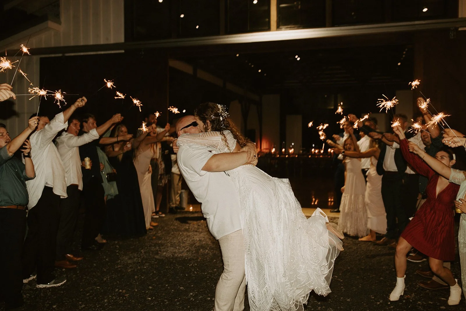 On-site Cabin Lodging Wedding Venue 