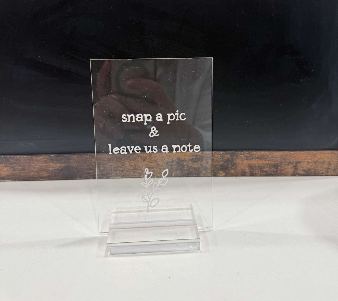 Square Photo Guestbook Sign 