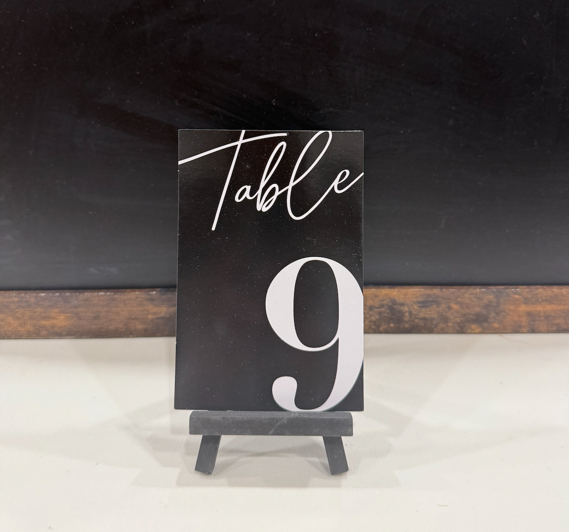 Black Table Numbers | Qty: 9