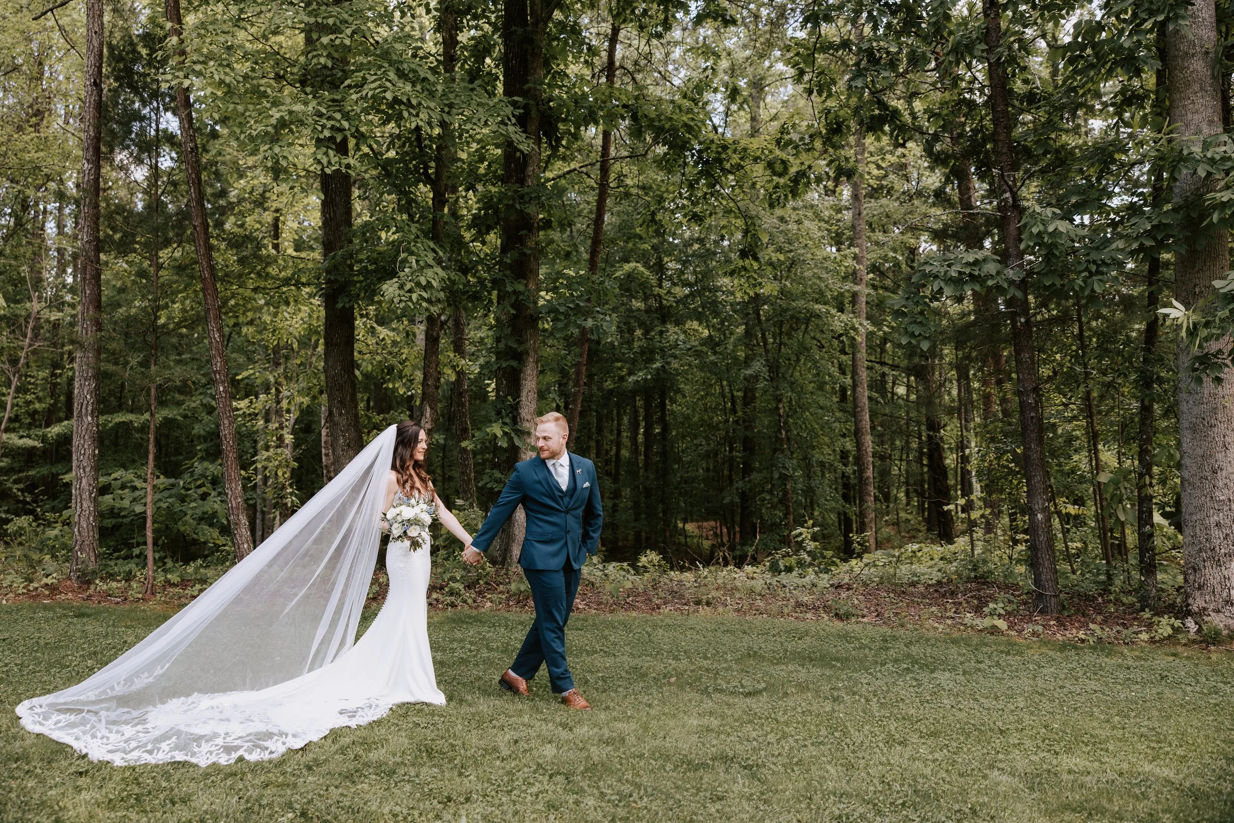 Lakeside ceremony wedding