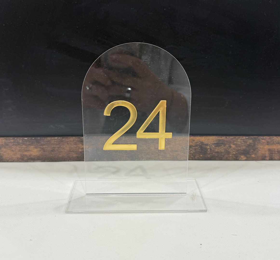 Gold Acrylic Table Numbers | Qty: 24