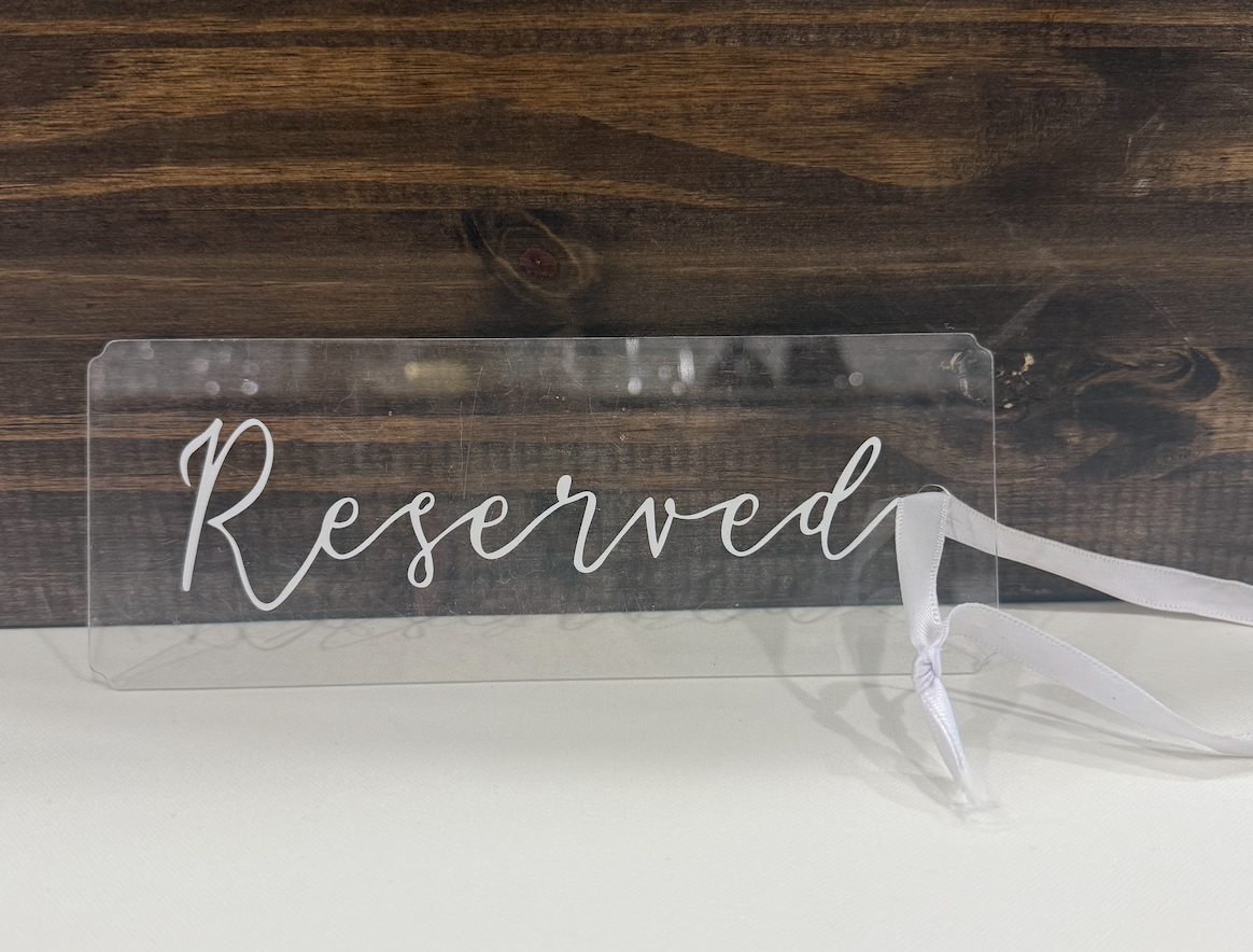 Hanging Reserved Signs | Qty: 12 