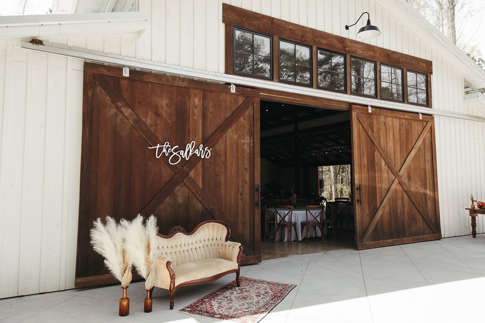 On-site Cabin Lodging Wedding Venue 