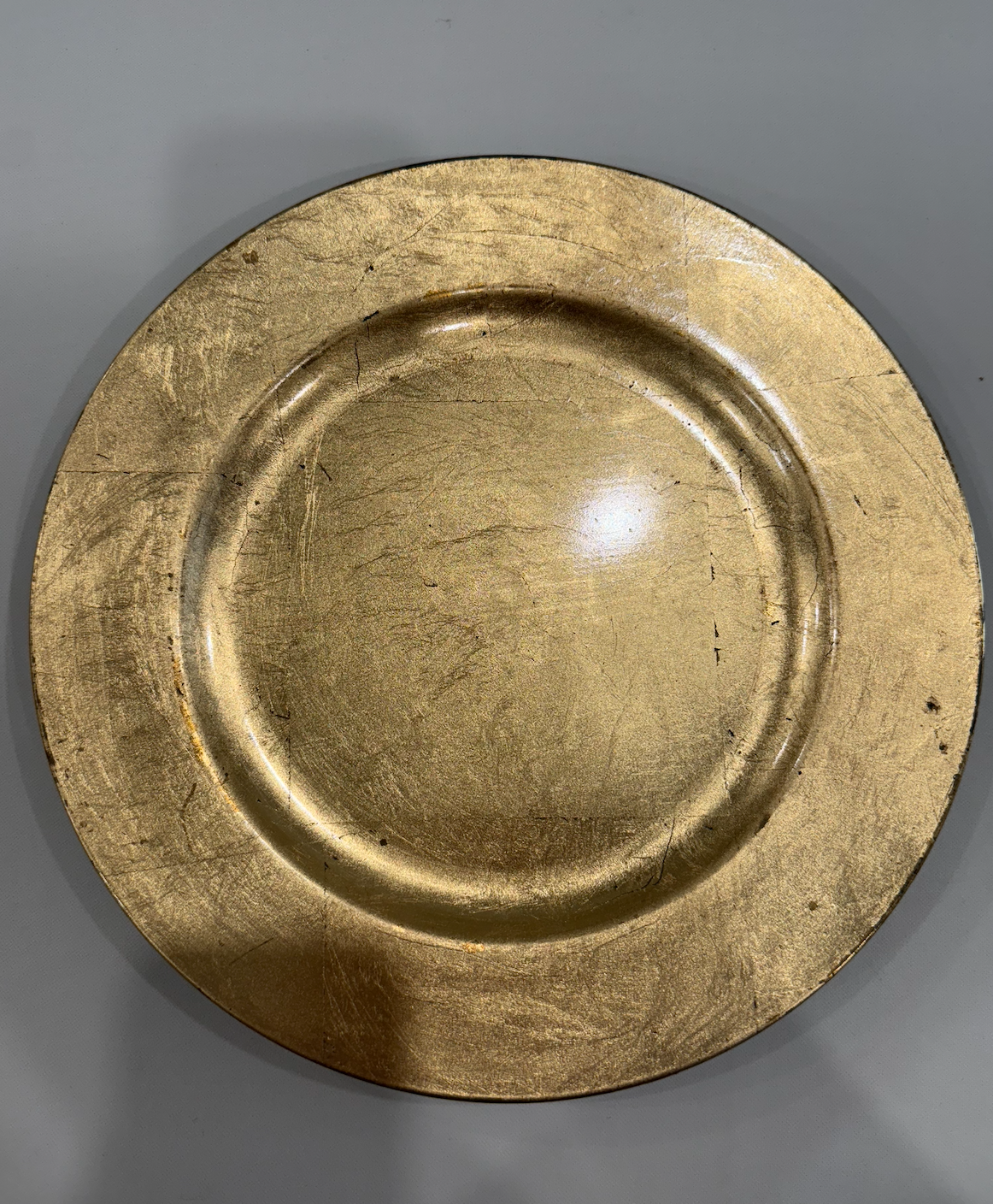 Plain Gold Chargers | Qty: 2 