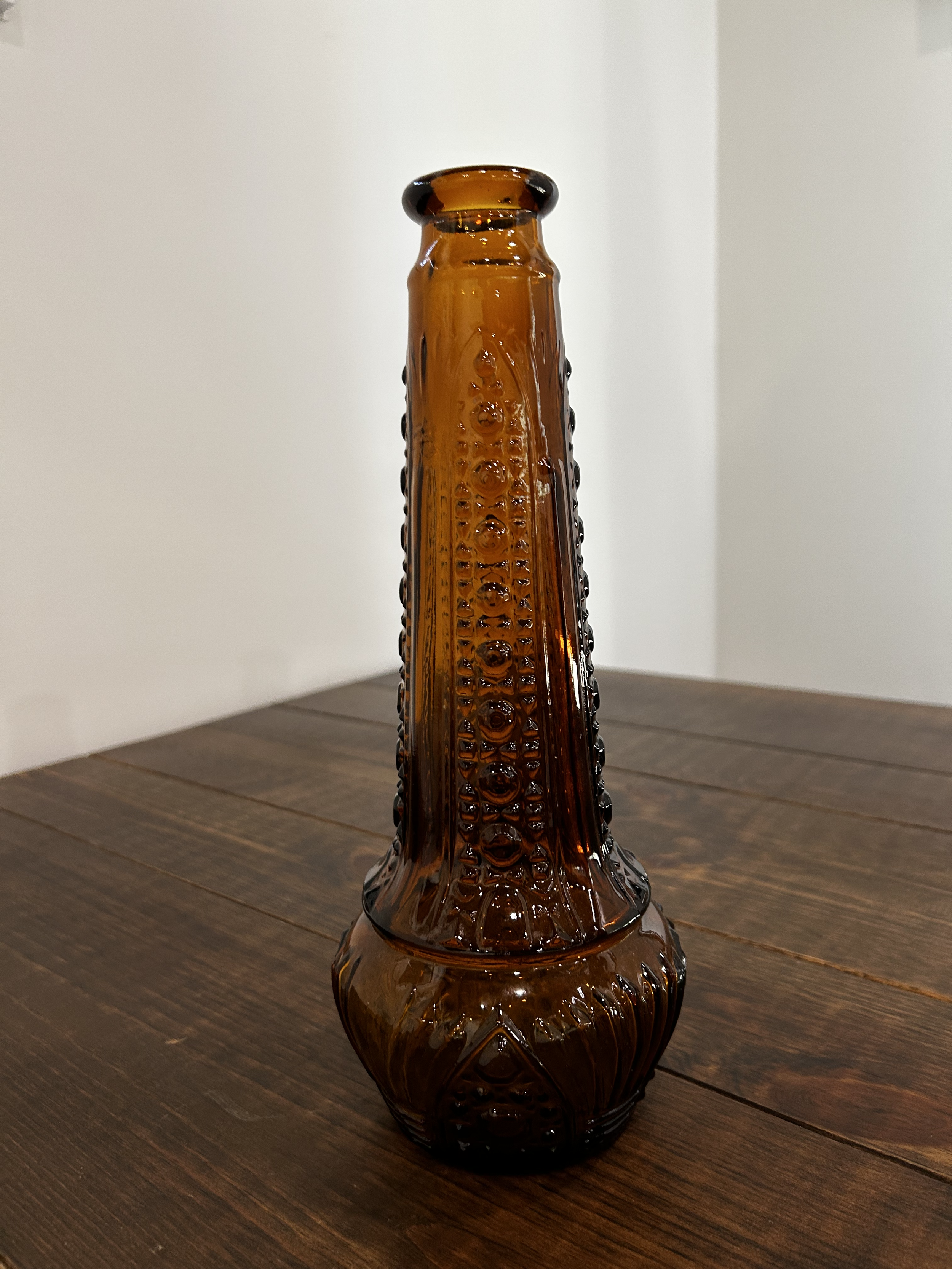 Textured Amber Vase