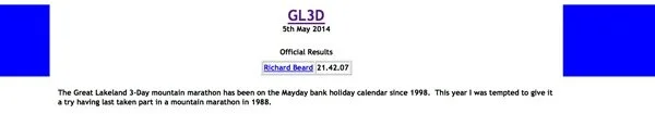 A succinct little write up HERE from Richard Beard who was taking part in the Great Lakeland 3Day™ for the first time.