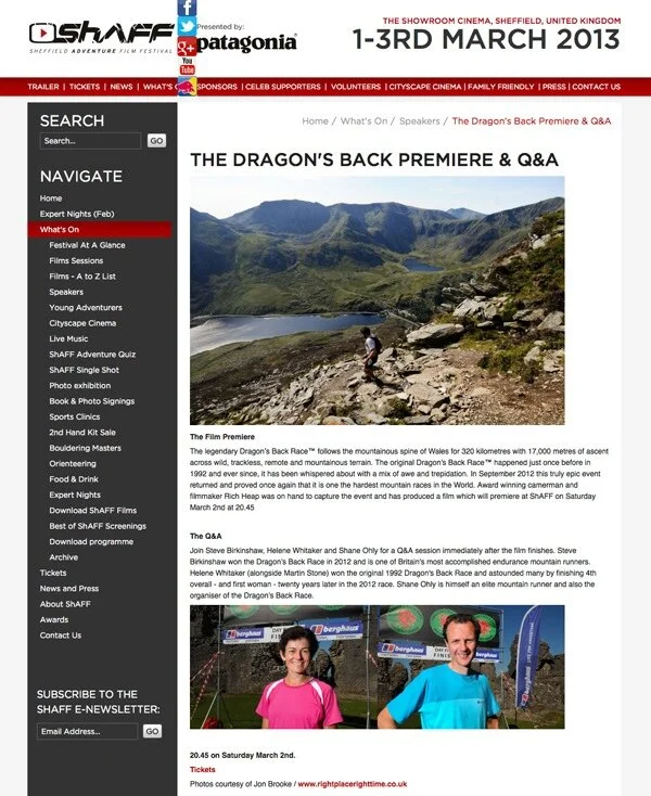 Dragon’s Back Race film premiere at SHAFF