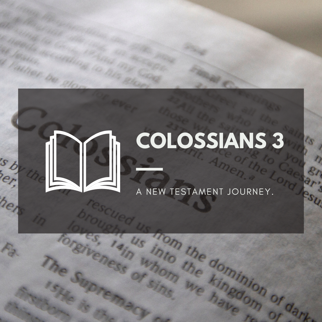 Monday 25th July - Colossians 3 