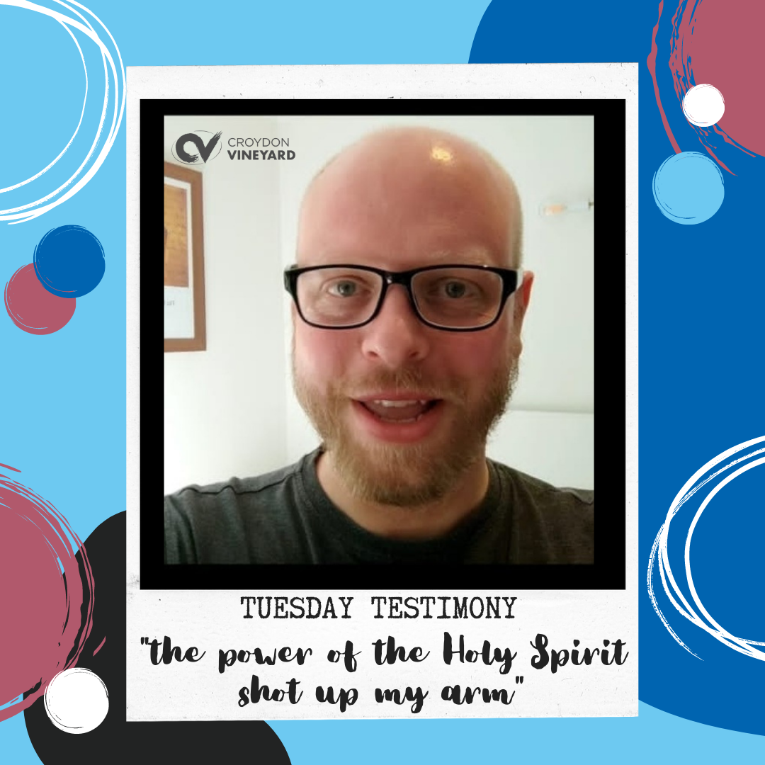 "The power of the Holy Spirit shot up my arm"