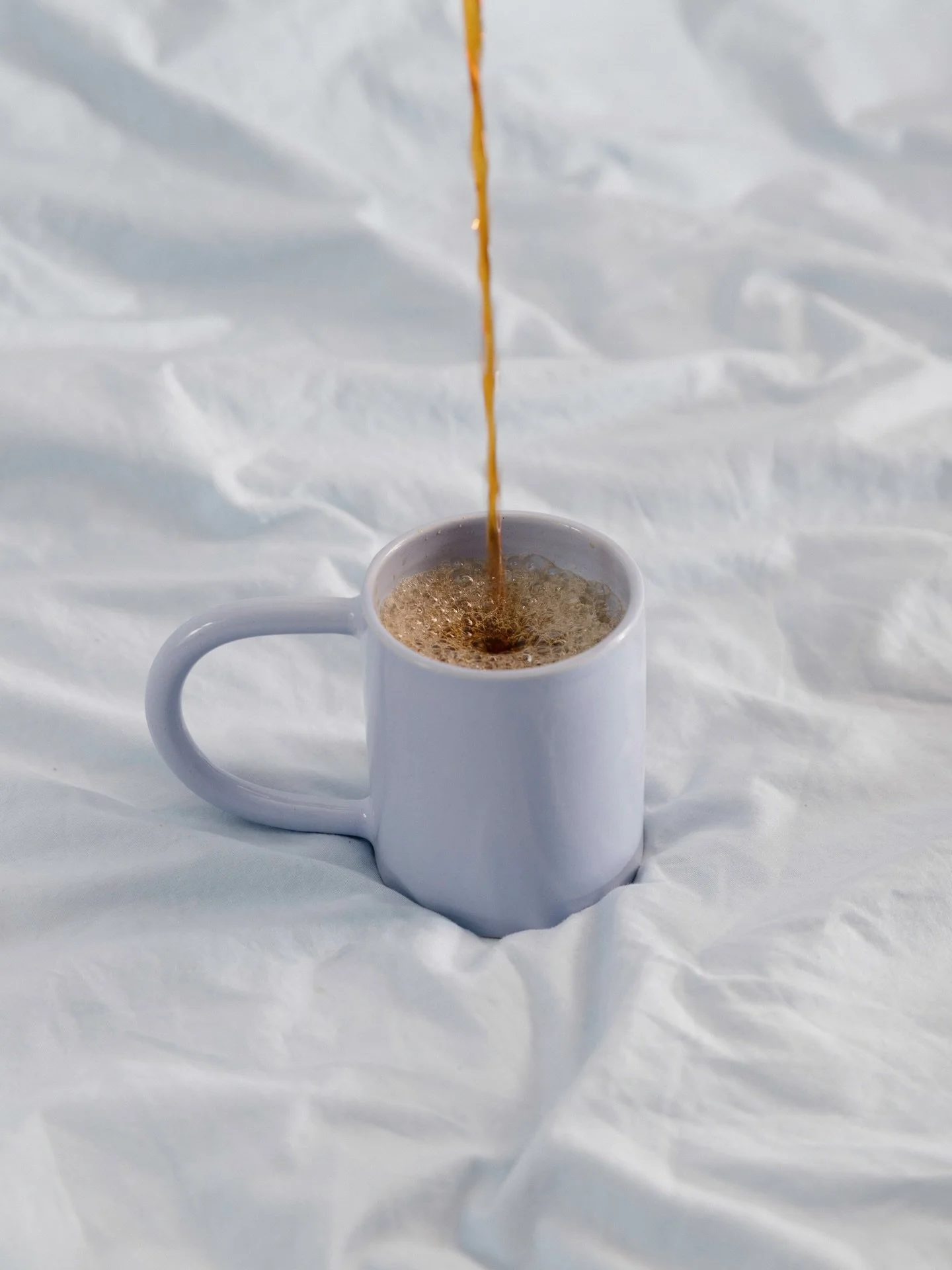 Periwinkle blue mug for bottomless coffees to get you out of bed and through the day &mdash; pictures by @franziska.vehring 🌀